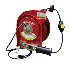REELCRAFT L 4035 163 10 16 AWG / 3 Cond  x 35ft, 13 AMP, LED Light, With Cord