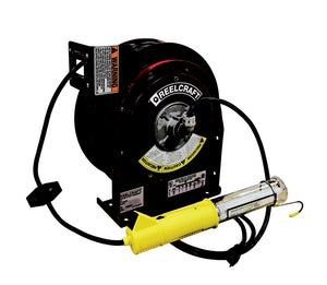 REELCRAFT L 4035 163 8 16 AWG / 3 Cond  x 35ft, 10 AMP, Fluorescent Light, With Cord