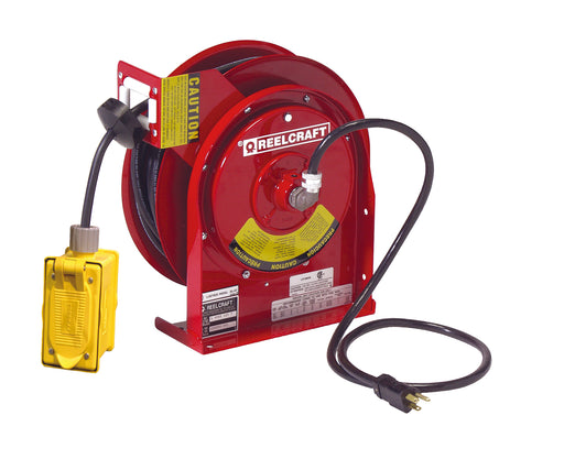 REELCRAFT L 4545 123 7B 12 AWG / 3 Cond x 45ft, 20 AMP, Duplex Outlet With Cord freeshipping - Empire Lube Equipment