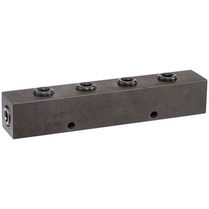 Freedom Hydraulics 7" Long Manifold, 1 IN - 6 OUT, 3/8" NPTF - MAN7