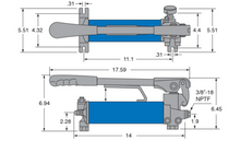 Load image into Gallery viewer, Freedom Hydraulics 18 IN3 10,000 Psi Two Speed Hand Pump - PH18 - Empire Lube Equipment