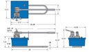 Freedom Hydraulics 427 IN3 10,000 PSI Two Speed Hand Pump - Double Acting, 4 Way 3 Position Valve - PH427D - Empire Lube Equipment