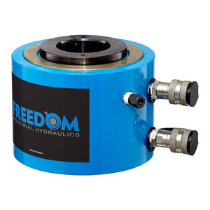 Freedom Hydraulics 100 Ton Double Acting Hollow Hole Cylinder, 1.5" Stroke - SHD1001