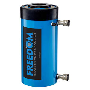 Freedom Hydraulics 100 Ton Double Acting Hollow Hole Cylinder, 10.00" Stroke - SHD10010