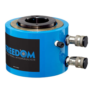 Freedom Hydraulics 100 Ton Double Acting Hollow Hole Cylinder, 1.5" Stroke - SHD1001 - Empire Lube Equipment
