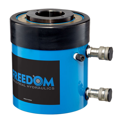 Freedom Hydraulics 100 Ton Double Acting Hollow Hole Cylinder, 3.00