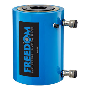 Freedom Hydraulics 150 Ton Double Acting Hollow Hole Cylinder, 8.00" Stroke - SHD1508