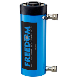 Freedom Hydraulics 60 Ton Double Acting Hollow Hole Cylinder, 10.00" STROKE - SHD6010