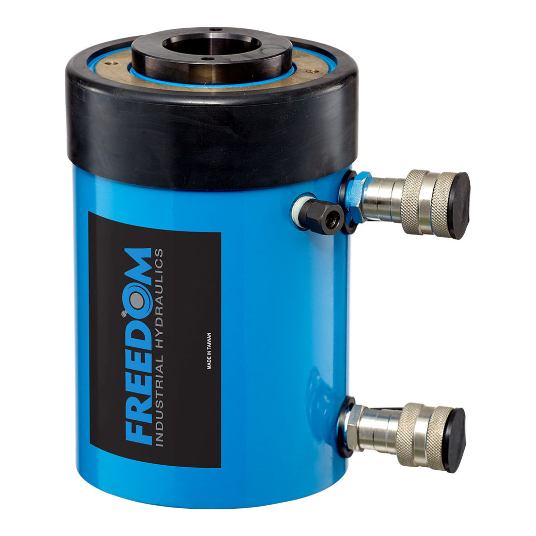 Freedom Hydraulics 60 Ton Double Acting Hollow Hole Cylinder, 3.50