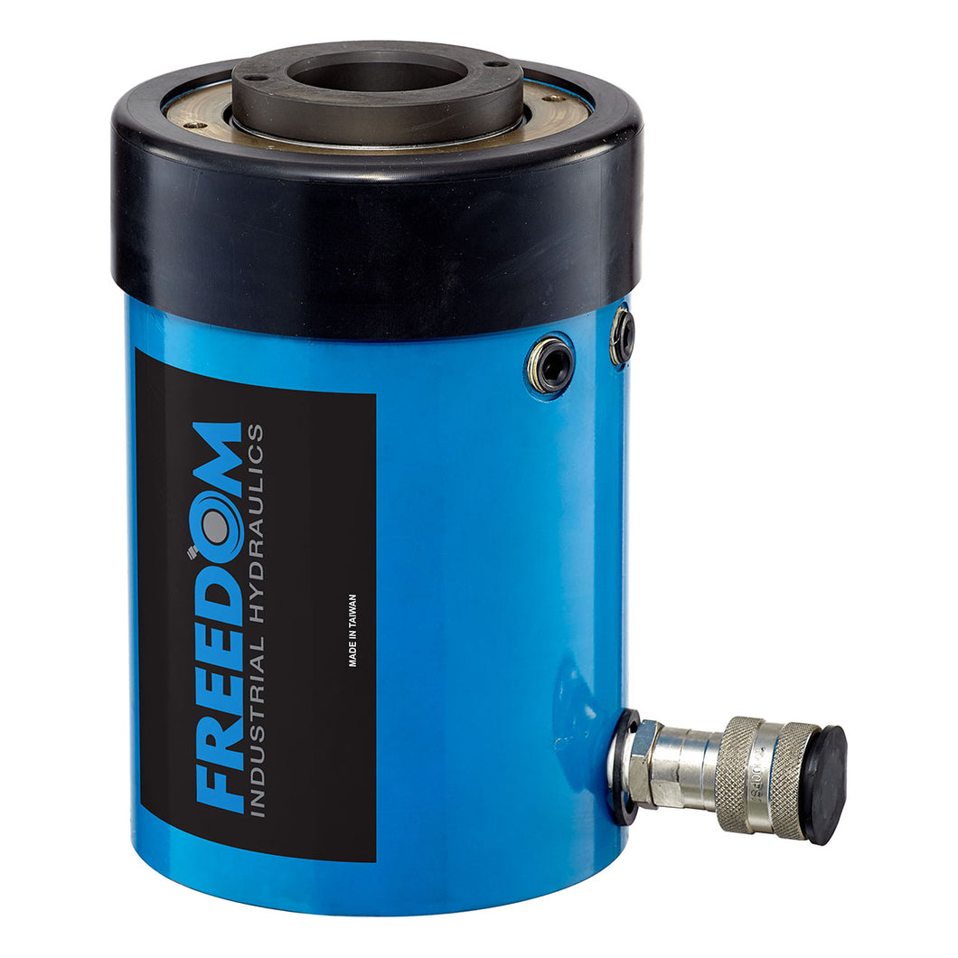 Freedom Hydraulics 60 Ton Single Acting Hollow Hole Cylinder, 3.00