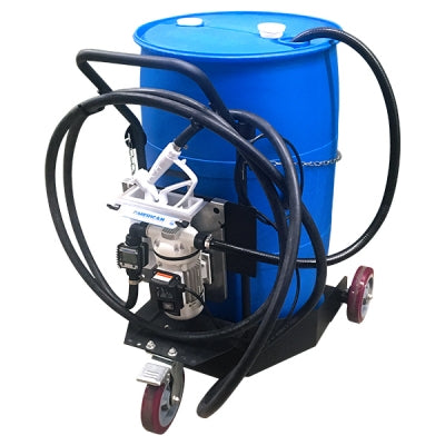 American lube Equipment Portable 120-Volt 55-Gallon Electric Pumping System with Timer for Drums DEF3-TM50N4