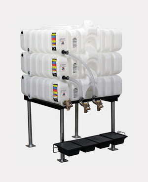 Rhino Tuff Tanks RTT-6110-NV 45/45/45 GALLON GRAVITY FEED TANK PACKAGE