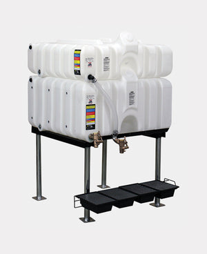 Rhino Tuff Tanks RTT-6130-NV 45/80 GALLON GRAVITY FEED TANK PACKAGE