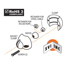 Load image into Gallery viewer, SVI INTERNATIONAL BP-1373 Hose Clamp - Ball Shaped for 1&quot; O.D.