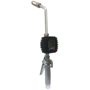 American Lube Equipment Digital Metered Control Handle for Oils or ATF with Rigid Extension & Manual High-Flow Non-Drip Tip TIM-601-RMHF