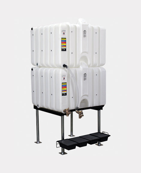 Rhino Tuff Tanks RTT-6220-NV 120/120 GALLON GRAVITY FEED TANK PACKAGE - Empire Lube Equipment