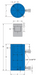 Freedom Hydraulics 100 Ton Double Acting Cylinder, 6.00" Stroke - SD1006 - Empire Lube Equipment