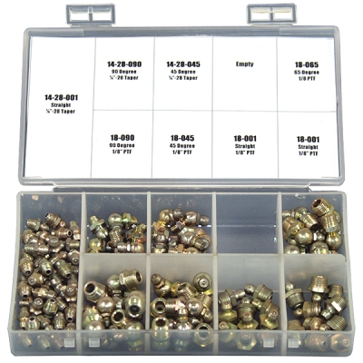 American Lube Equipment 110-Piece Standard Grease Fitting Assortment 4450