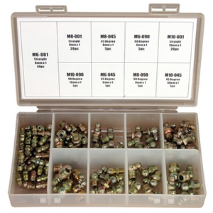American Lube Equipment 110-Piece Metric Grease Fitting Assortment 4451