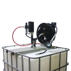 3:1 IBC Top Mount Oil Pump Kit with 15m Hose Reel & Meter Gun – Advance  Fluid Control