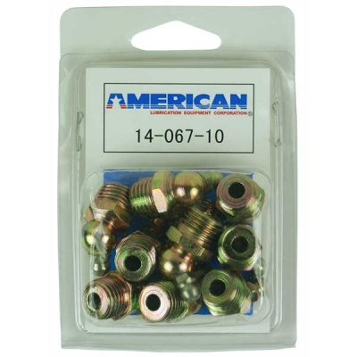 American Lube Equipment 10 Piece 14-067 Grease Fitting Display Pack 14-067-10