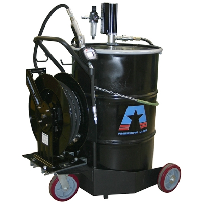 American Lube Equipment Portable, Air-Operated Oil Pump Package for 55-Gallon Drum TIM-733