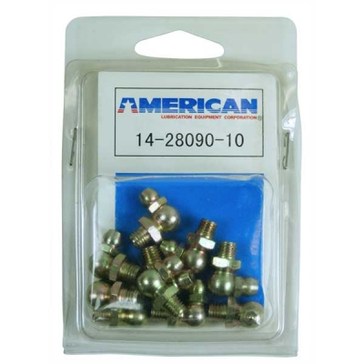 American Lube Equipment 10 Piece 14-28090 Grease Fitting Display Pack 14-28090-10