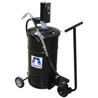 American Lube Equipment 5:1 Portable Oil Dispenser for 16-Gallon Drums with Cart LP3100-1-ALC