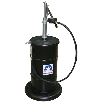 American Lube Equipment Portable, Metered, Hand-Operated Gear Oil Dispenser for 16-Gallon Drum TIM-63-2