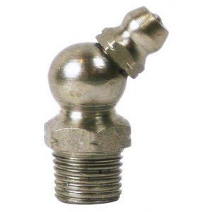 American Lube Equipment 1/8" PTF, 45 Degree, .99" Long, Stainless Steel Grease Fitting 777-1845