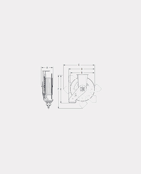 Rhino Tuff Tanks RTT-4011 HOSE REEL 1/2″ X 50 FT HOSE - Empire Lube Equipment