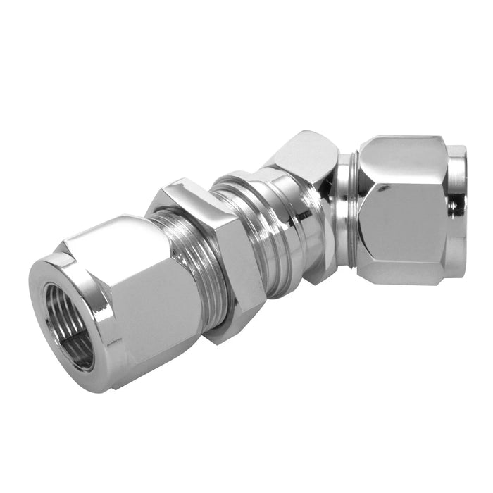 SVI INTERNATIONAL BL-5122-08 Bulkhead 45 Union Elbow 1/2 Tube Both Ends  Ref# 940-8, O-Ring Seal