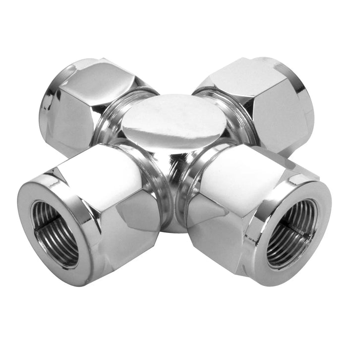 SVI INTERNATIONAL  BL-5119-10   Tube Cross, 5/8 Tube End - All Openings Ref# 850-10-10-10-10, O-Ring Seal