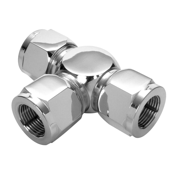 SVI INTERNATIONAL BL-5114-10 Tee Union, 5/8 Tube End - All Openings Ref# 700-10-10-10, O-Ring Seal