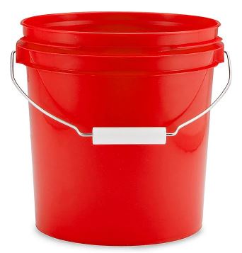 Devon Drip-Pan-Bucket Drip Pan Bucket 3.5 gal. Red — Empire Lube Equipment