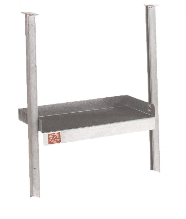 Devon Catwalk-Utility-Shelf Catwalk Utility Shelf (1-tier unit) Bolts to handrail — No Uprights as Pictured