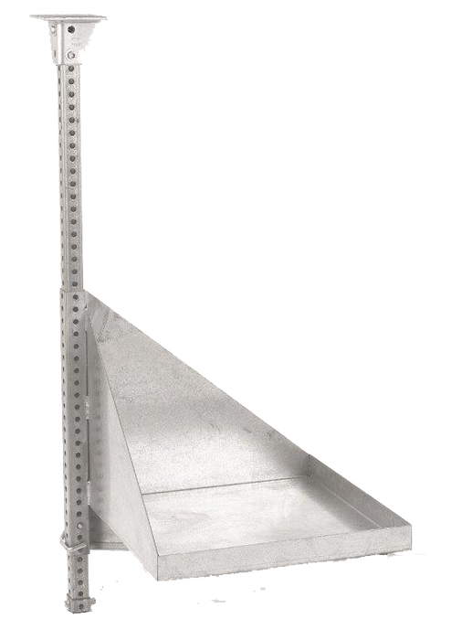 Devon VB-02 VB-02 — Canister Vacuum Ceiling Bracket (for basement, 1-leg) 2-CARTONS-Pan and post