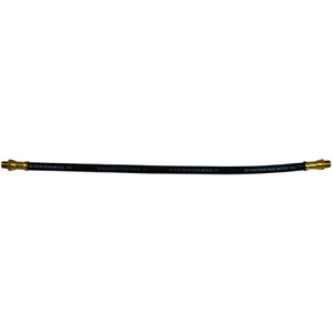 American Lube Equipment 18" Rubber with Fiber Whip Hose, 1/8" NPT (M x M) Straight Rigid TIM-4321