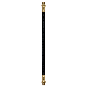 American Lube Equipment 12" Rubber Whip Hose, 1/8" NPT (M x M) Coupled TIM-4320