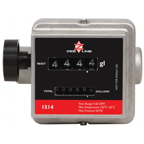 Zeeline 1514 - Mechanical Meter: Gallons - Empire Lube Equipment