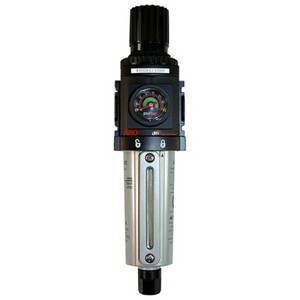 American Lube Equipment 3/8" Module/Air 1500 Series Piggyback Filter/Regulator with Gauge P39234-614