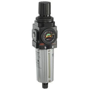 American Lube Equipment 1/2" Module/Air 2000 Series Piggyback Filter/Regulator with Gauge P39344-614