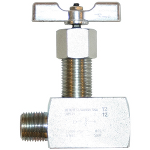 American Lube Equipment Carbon Steel In-Line Needle Valve, 1/2"(F) Couplings TIM-500-HP2