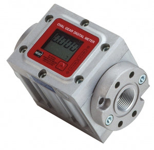Liquidynamics 100380 In-Line Meter w/ Display, Gallon Calibration, 1.3 - 13.0 GPM, 3/4” NPTF