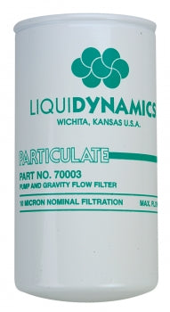 LiquiDynamics 70002 Filter, 10 Micron, w/ Draincock, 3/4” Flow Port, 18 GPM