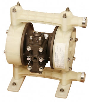 Liquidynamics 20015-YPS 3/4” Double Diaphragm Pump, Santaprene Diaphragm, Seals, DEF