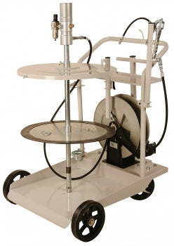 Liquidynamics 13070-S3 420 lb. Mobile Grease System w/ Cart & Reel - Empire Lube Equipment